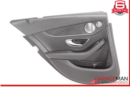 15-20 Mercedes W205 C300 Sedan Rear Left Interior Door Trim Panel Cover OEM