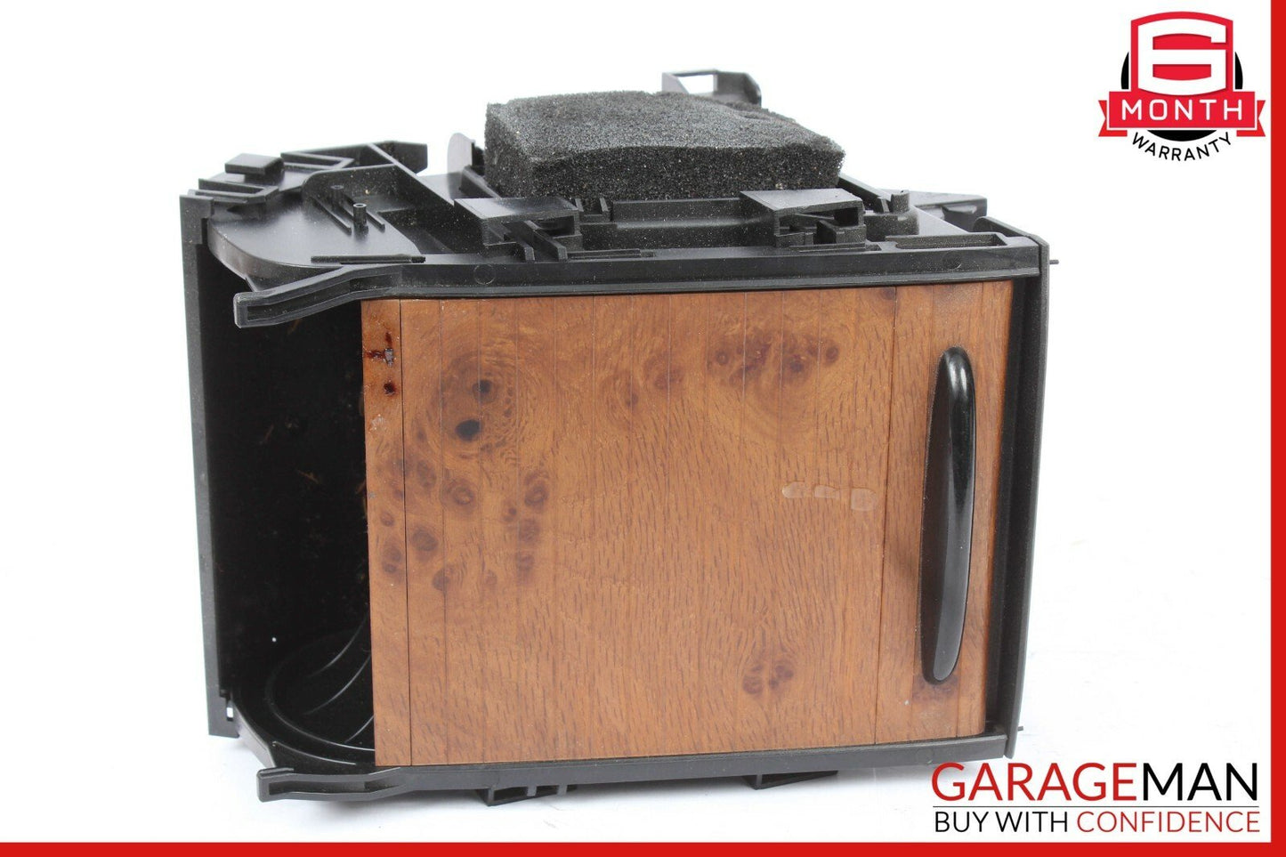 06-11 Mercedes W219 CLS500 Rear Center Console Armrest Cupholder Cup Holder Wood