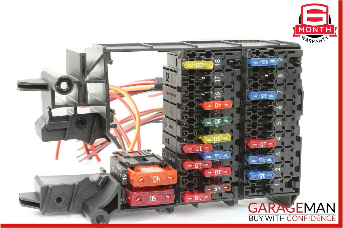 98-02 Mercedes W210 E300 E320 Front Left SAM Fuse Relay Junction Box Assembly