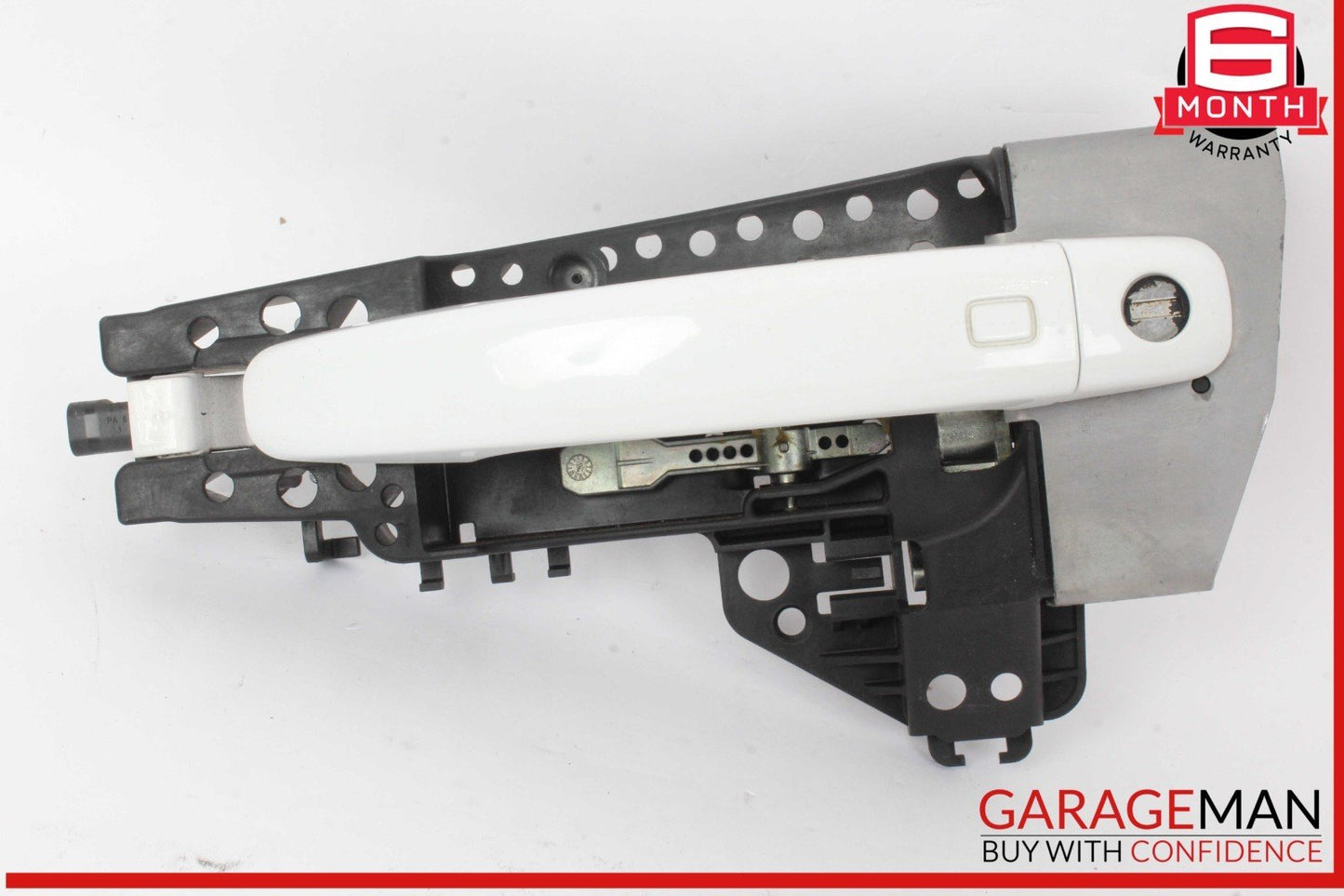 08-18 Audi S4 Q5 A4 A5 Front Left Driver Side Exterior Door Handle White OEM