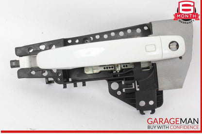 08-18 Audi S4 Q5 A4 A5 Front Left Driver Side Exterior Door Handle White OEM