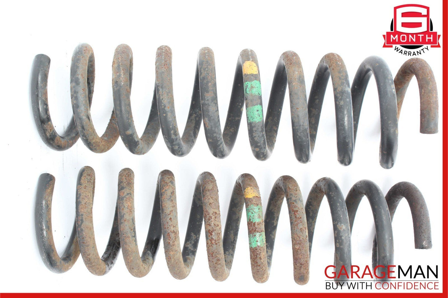 98-02 Mercedes W210 E320 E430 Rear Suspension Coil Spring Absorber Set of 2 Pc