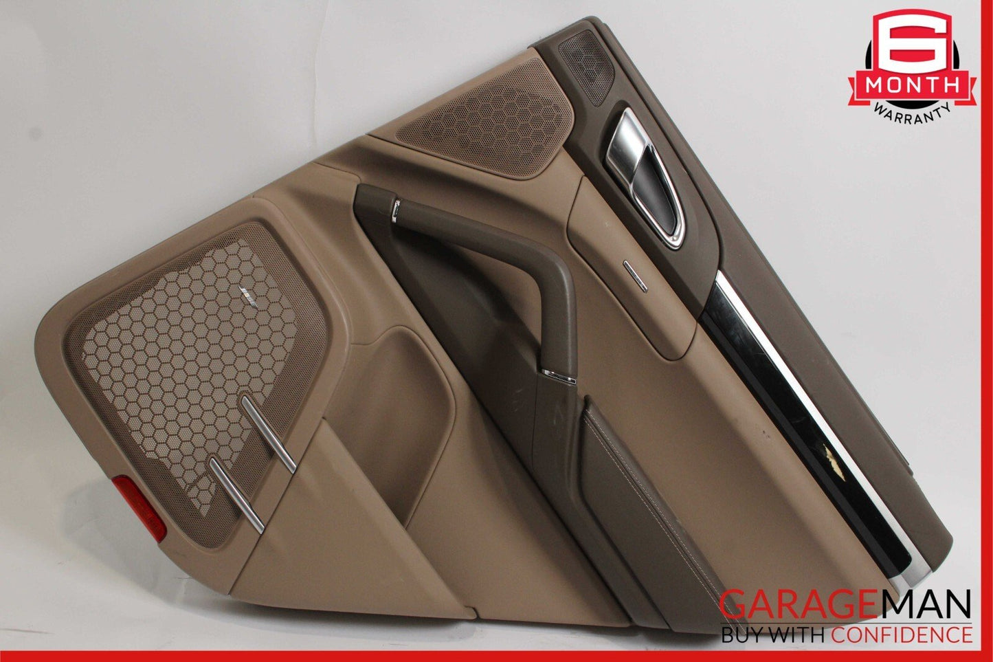 11-17 Porsche Cayenne 958 Rear Right Side Interior Door Panel Assembly Brown OEM