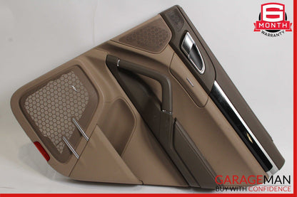 11-17 Porsche Cayenne 958 Rear Right Side Interior Door Panel Assembly Brown OEM