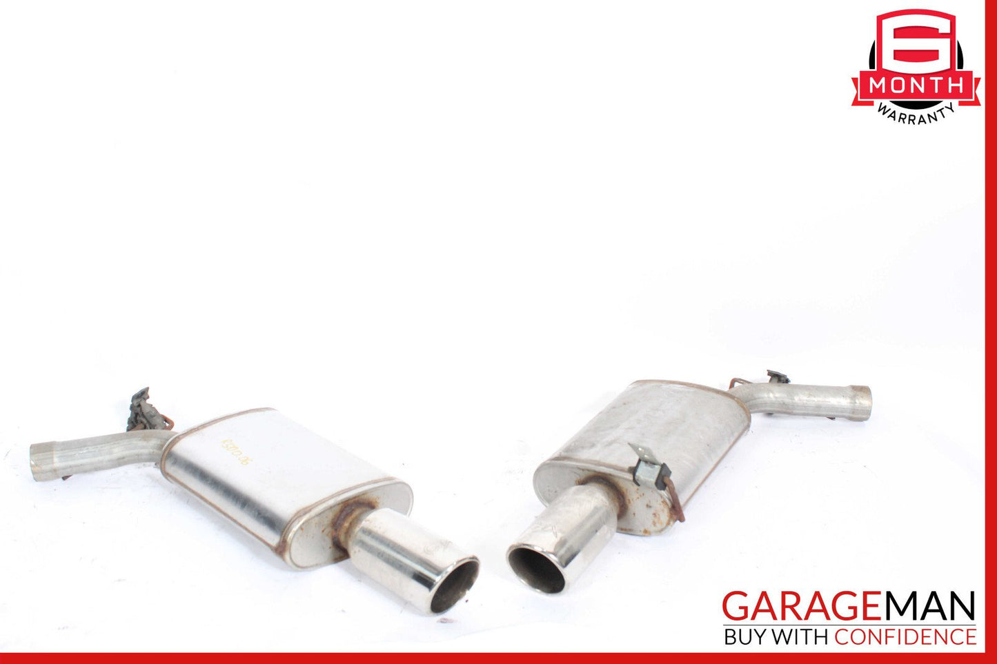 06-08 Mercedes W251 R500 Rear Left & Right Exhaust Muffler Tips Set OEM