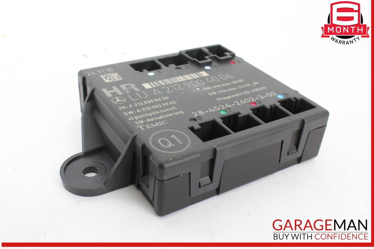 08-18 Mercedes W212 E350 Bluetec Rear Right Side Door Control Module 2129004006