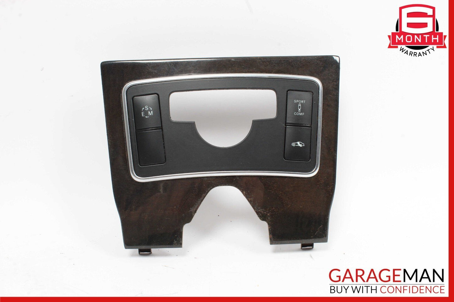 12-14 Mercedes W218 CLS500 Front Center Console Switch Trim Bezel Cover Walnut