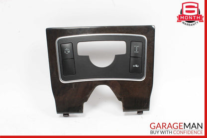 12-14 Mercedes W218 CLS500 Front Center Console Switch Trim Bezel Cover Walnut