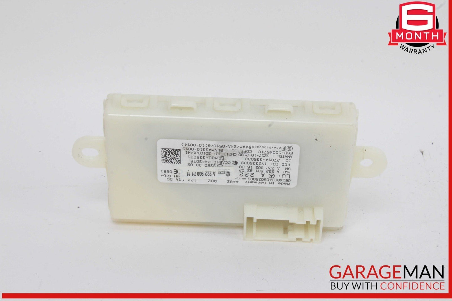 14-19 Mercedes W205 C300 S600 GLC350 S550 Keyless Go Entry Control Module OEM