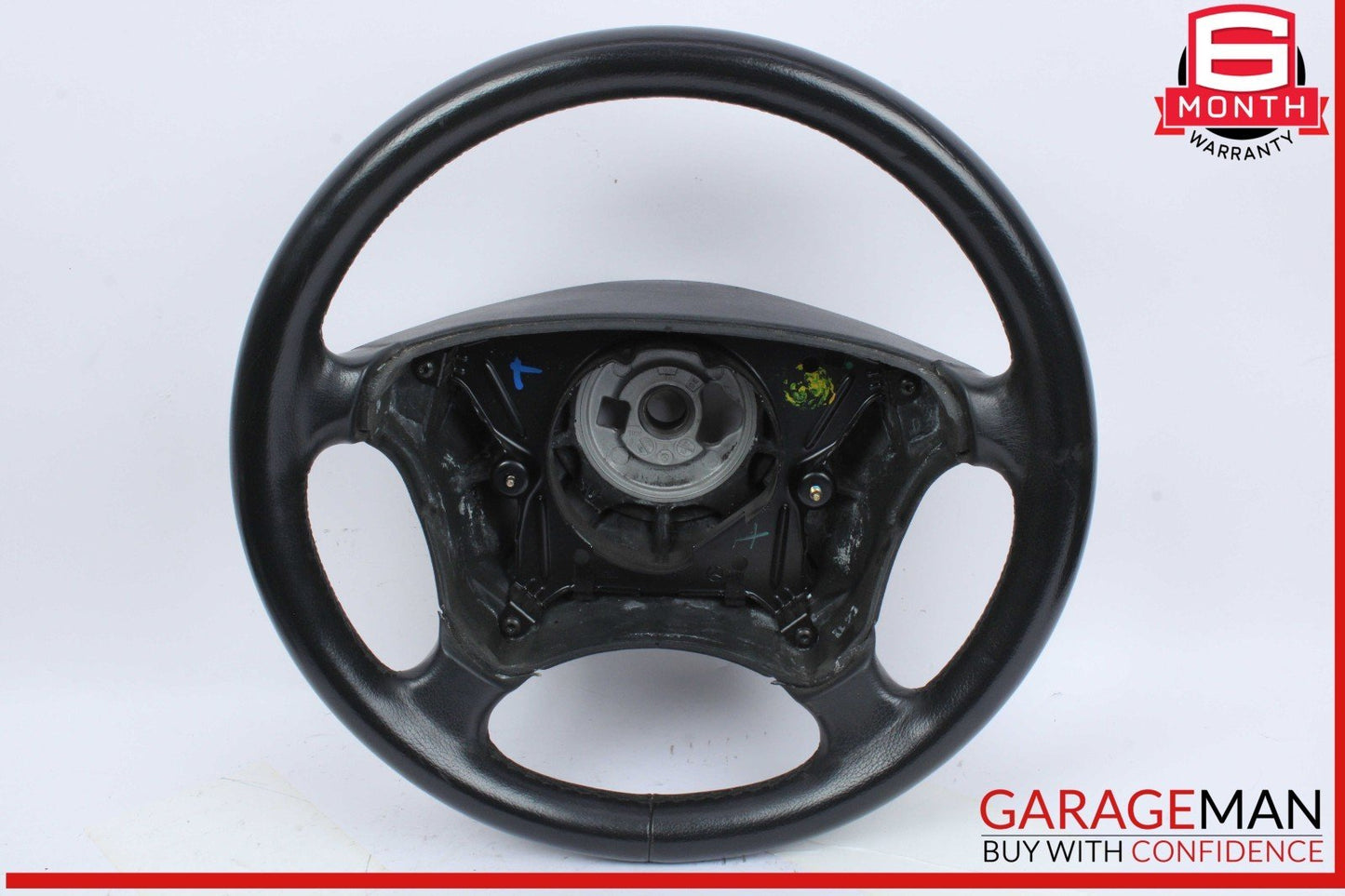 00-03 Mercedes W210 E320 E430 CLK320 4 Spoke Driver Steering Wheel Black OEM