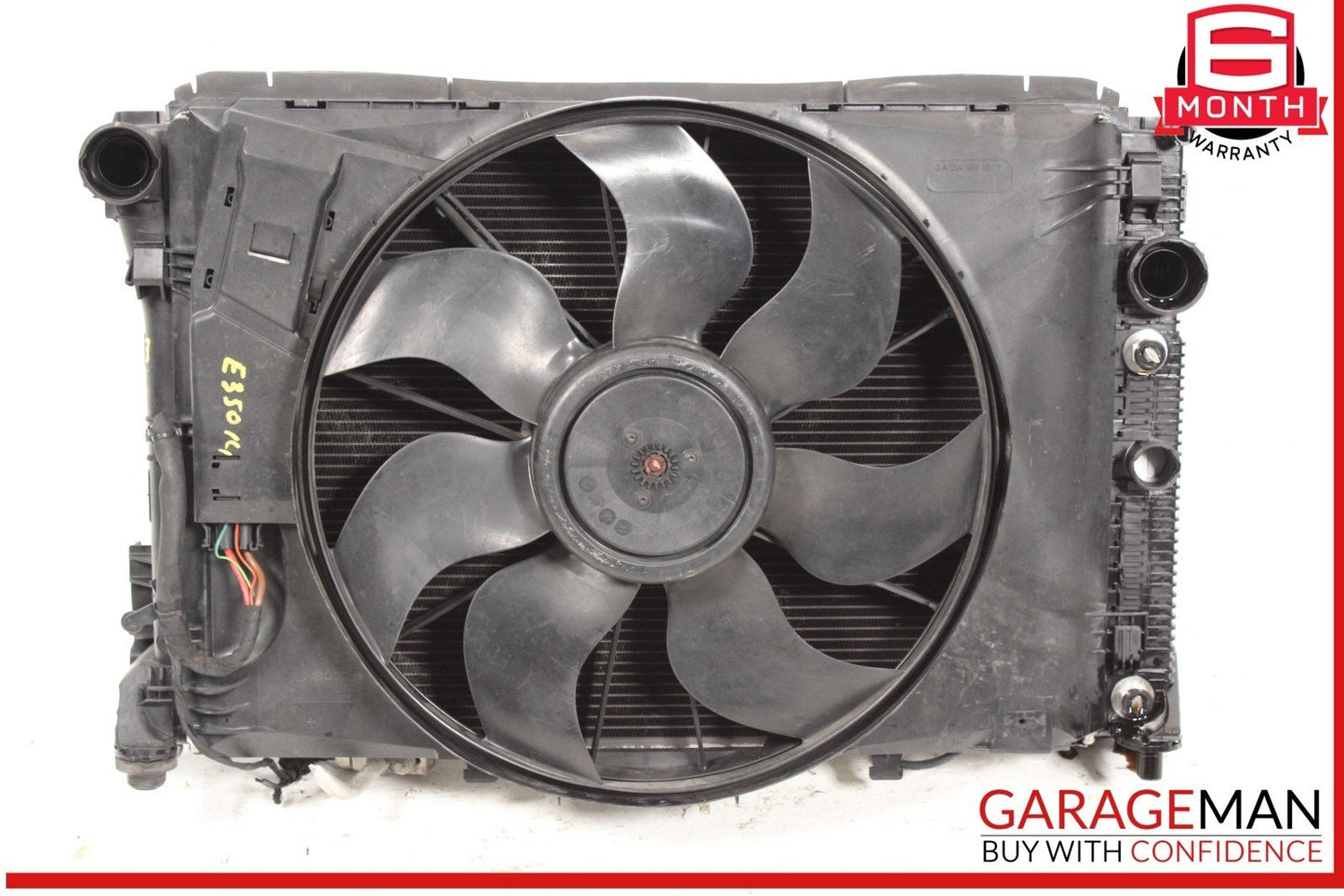 08-18 Mercedes W212 E350 C300 Engine Radiator Cooling Fan Motor Assembly OEM