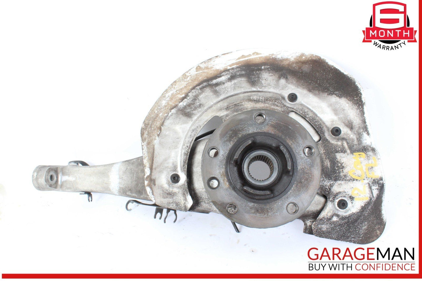 11-18 Porsche Cayenne 958 Front Left Knuckle Spindle 7P0615311B OEM