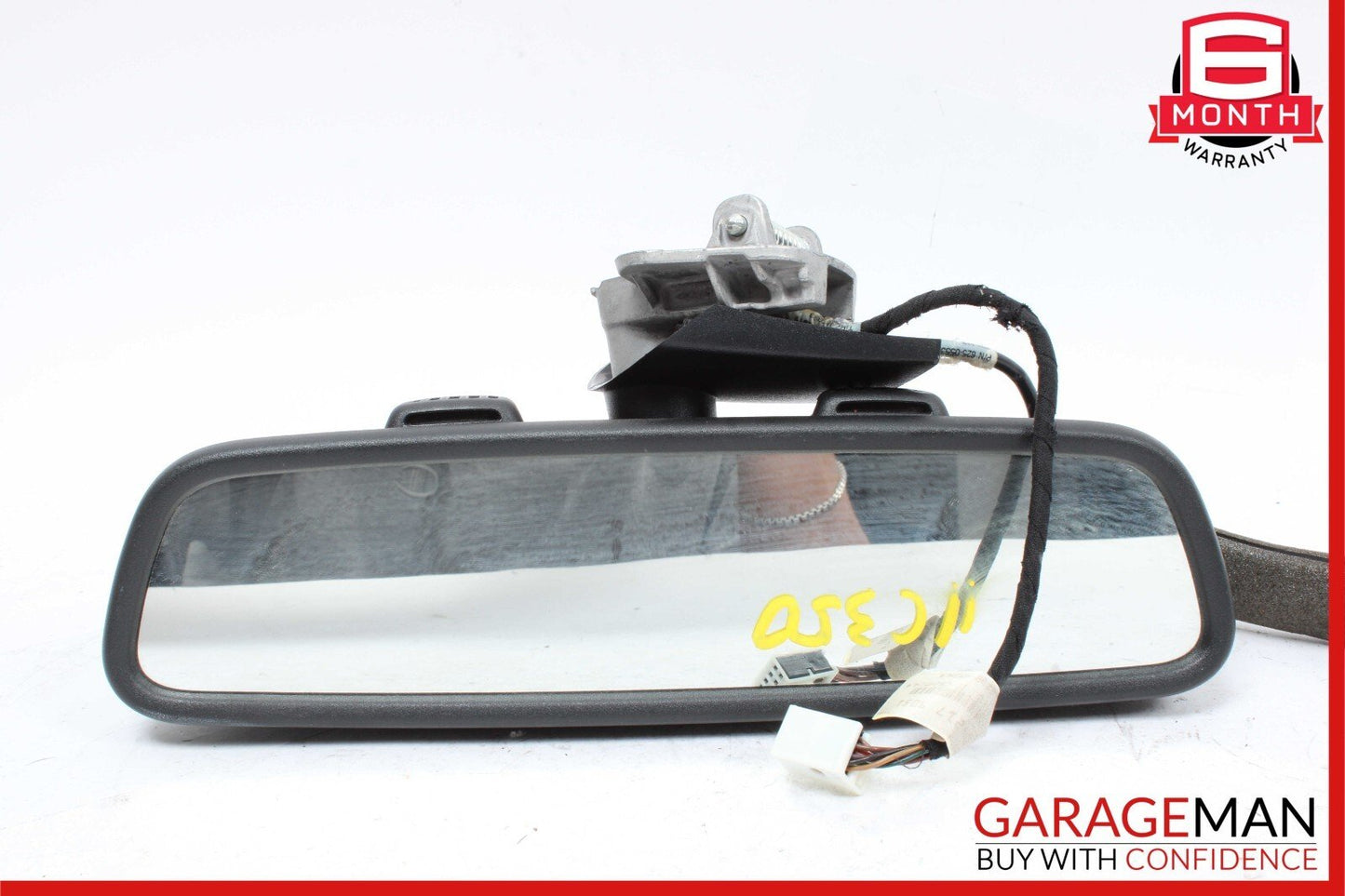 08-14 Mercedes W204 C350 Top Upper Rear View Mirror Assembly Black OEM