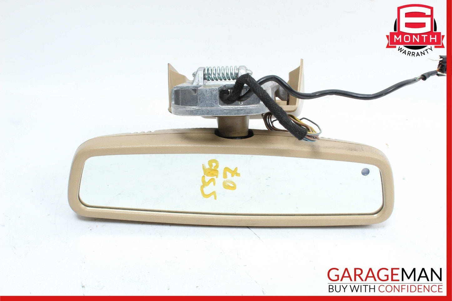 07-09 Mercedes W221 S550 Interior Top Upper Rear View Inside Dim Mirror Brown