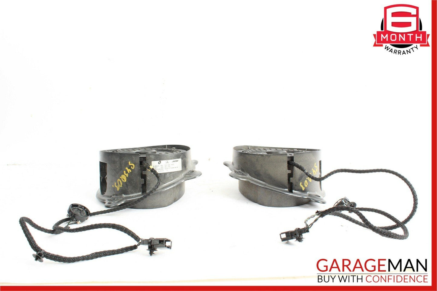 00-06 Mercedes W220 S430 S600 Front Left & Right Door Audio Sound Speaker Set