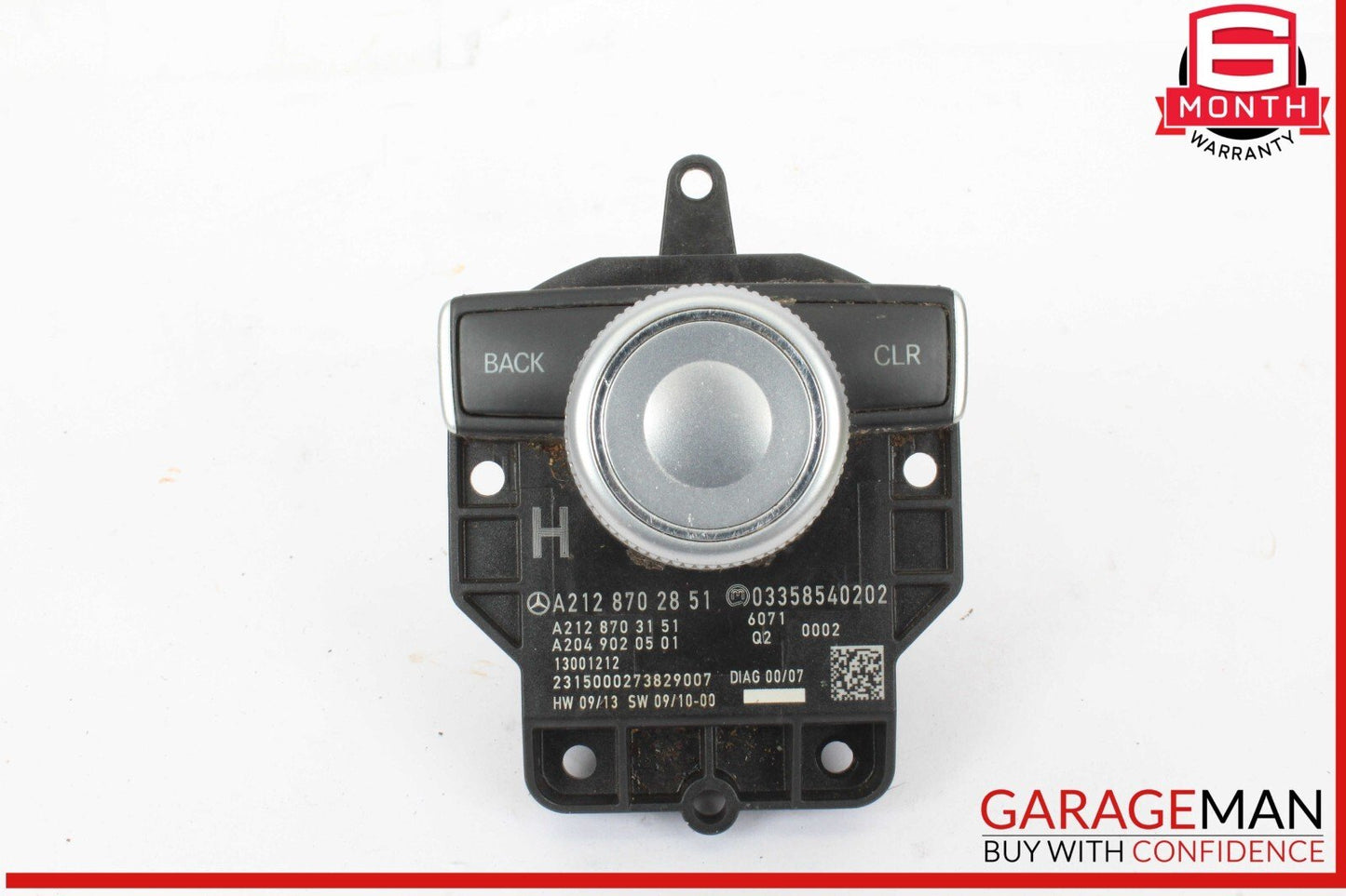 10-13 Mercedes W212 E350 Bluetec Console Head Unit Controller Knob Multi Switch