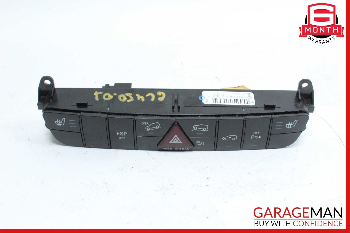 06-12 Mercedes X164 GL450 4MATIC Hazard Light Switch Control Panel OEM
