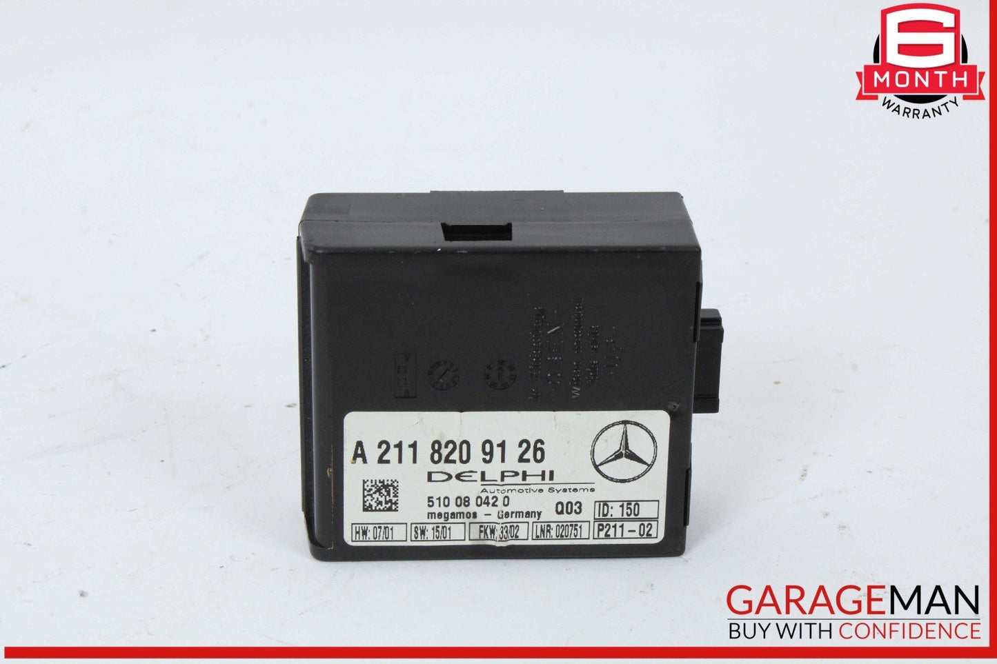 00-12 Mercedes R230 SL500 CL500 Anti Theft Alarm Sensor Control Module Unit OEM