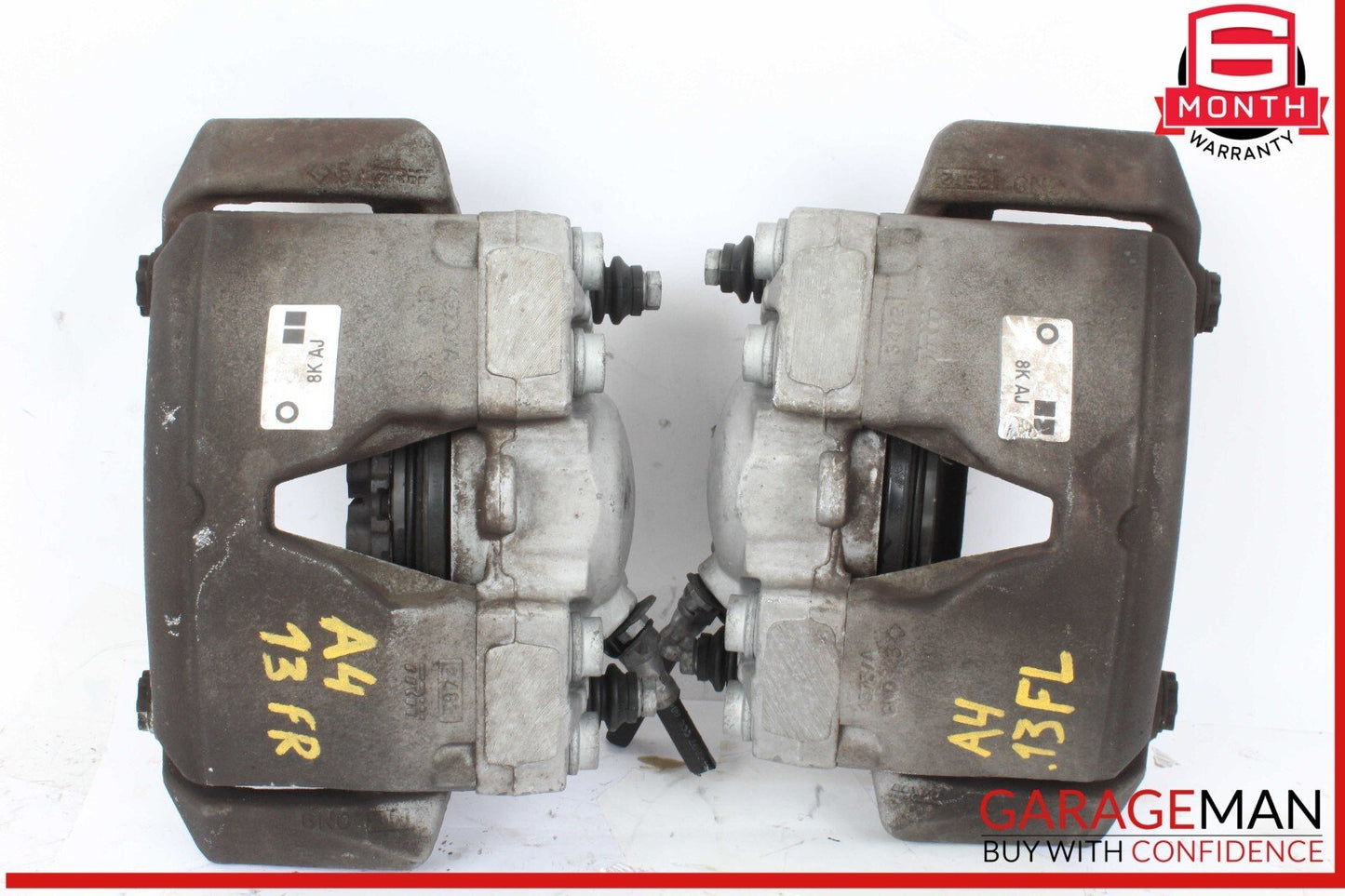 09-16 Audi A4 A5 Front Left and Front Right Brake Caliper Calipers Set of 2 OEM