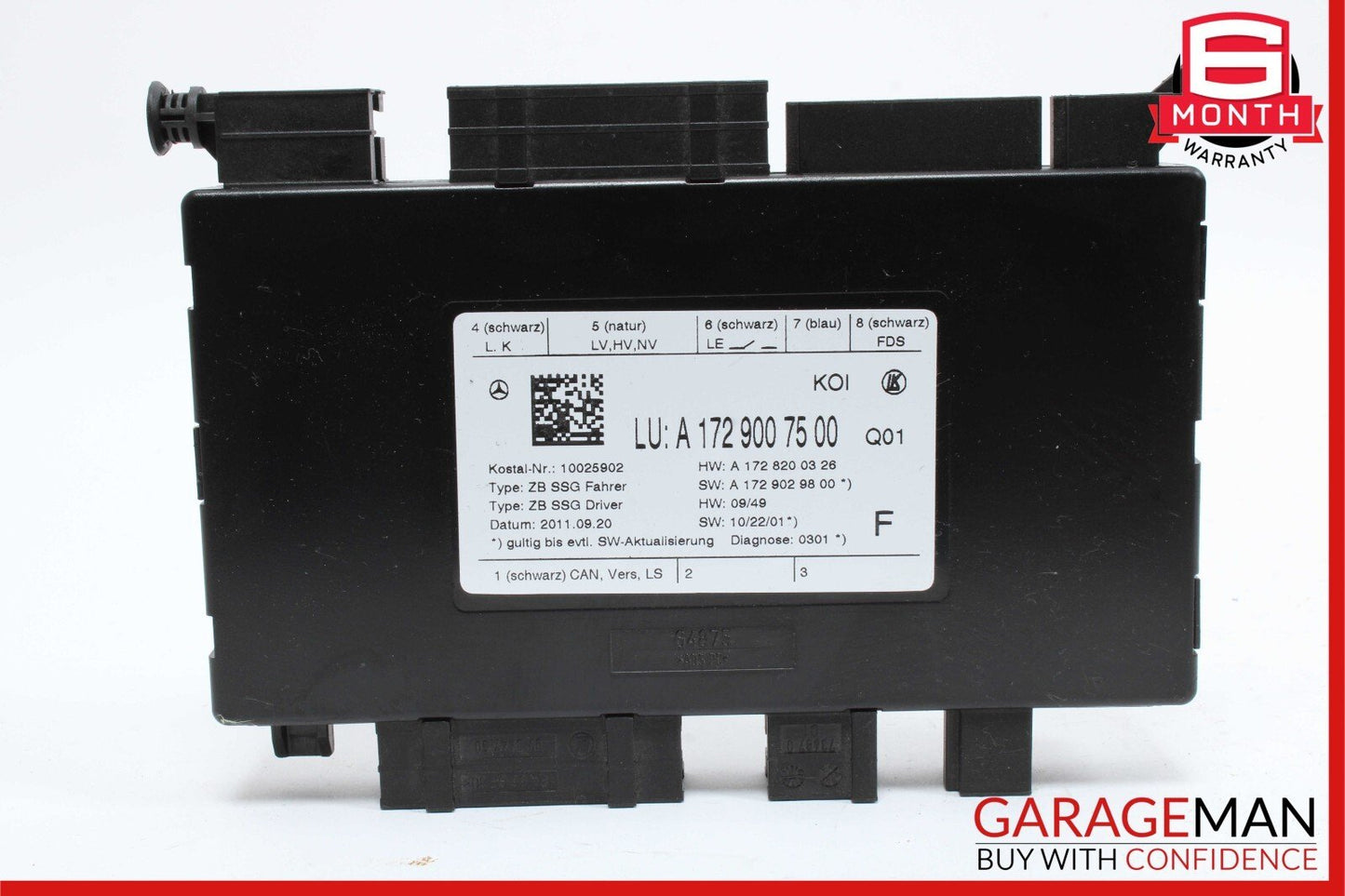 08-18 Mercedes S550 E350 SLK250 Front Left Driver Side Seat Control Module