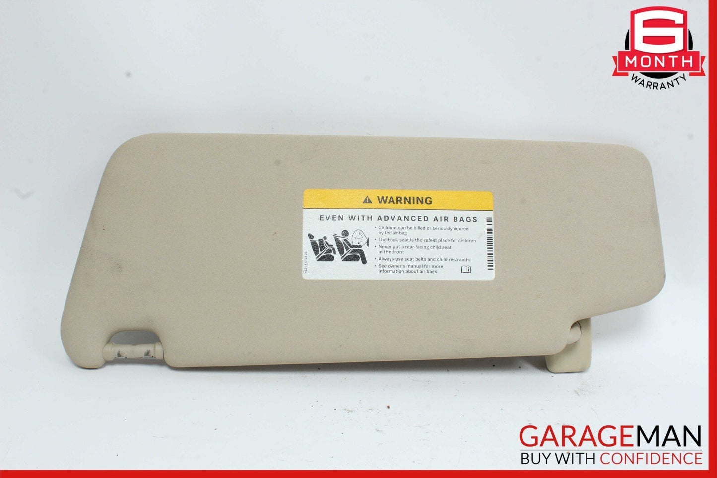 08-14 Mercedes W204 C300 C350 Front Right Side Sun Visor Sunvisor Shade Beige