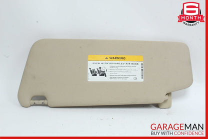 08-14 Mercedes W204 C300 C350 Front Right Side Sun Visor Sunvisor Shade Beige