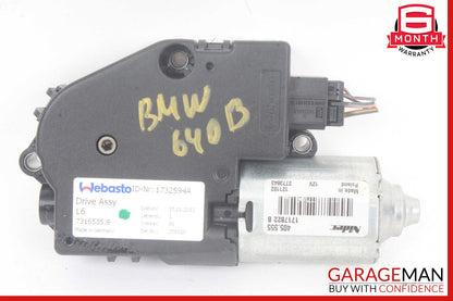13-19 BMW 640i F06 Sunroof Motor 7316535 OEM