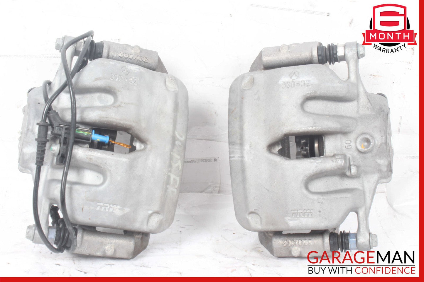 15-20 Mercedes W205 C300 C350e Front Brake Calipers Left & Right Set OEM