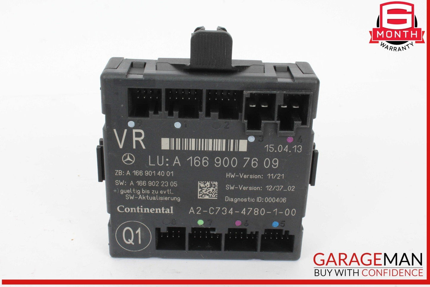 2012-2019 Mercedes-Benz GL450 X166 Right Rear Door Control Module 1669007609 OEM