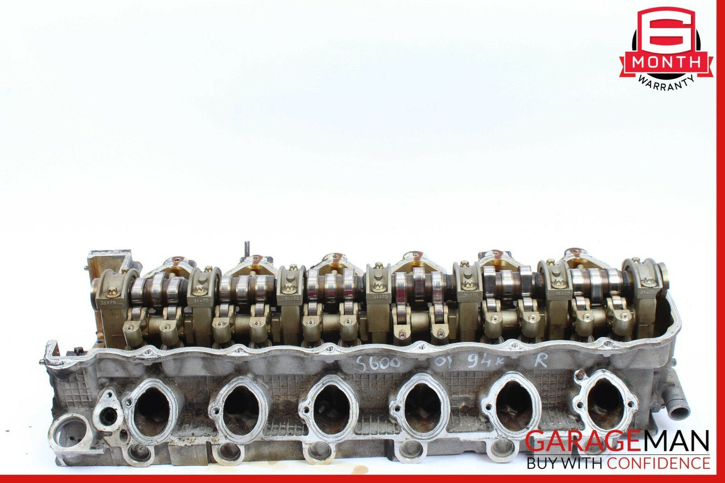 01-02 Mercedes W215 S600 CL600 Engine Motor Right Cylinder Head 1370161601 94k
