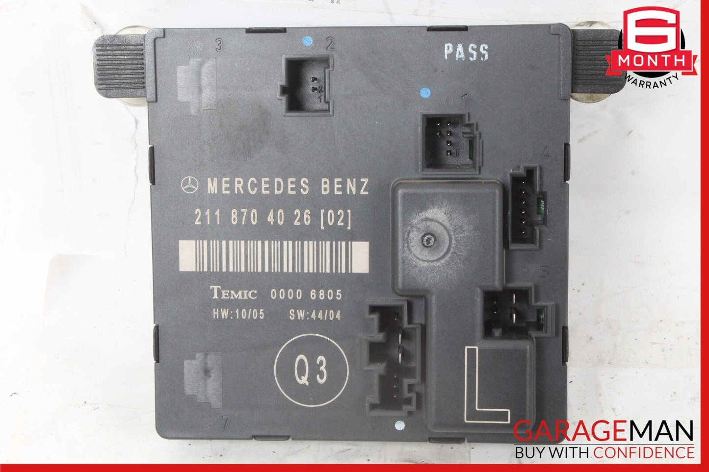 03-09 Mercedes W211 E350 E550 E63 AMG Rear Left Driver Door Control Module OEM