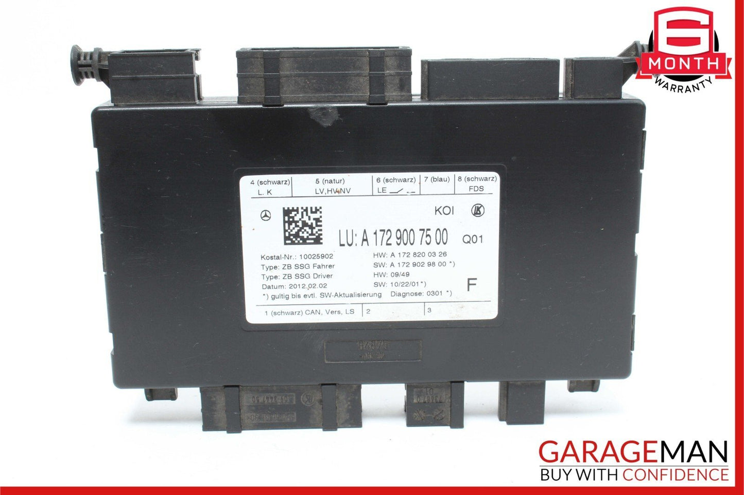 08-20 Mercedes SLC300 C300 C250 E350 Front Left Seat Controller Module Unit