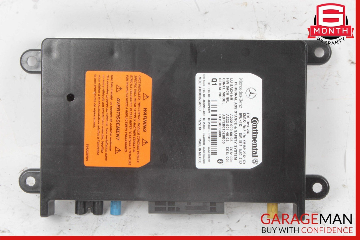 10-20 Mercedes W218 CLS500 GLA250 SL400 Communication Control Module Unit OEM