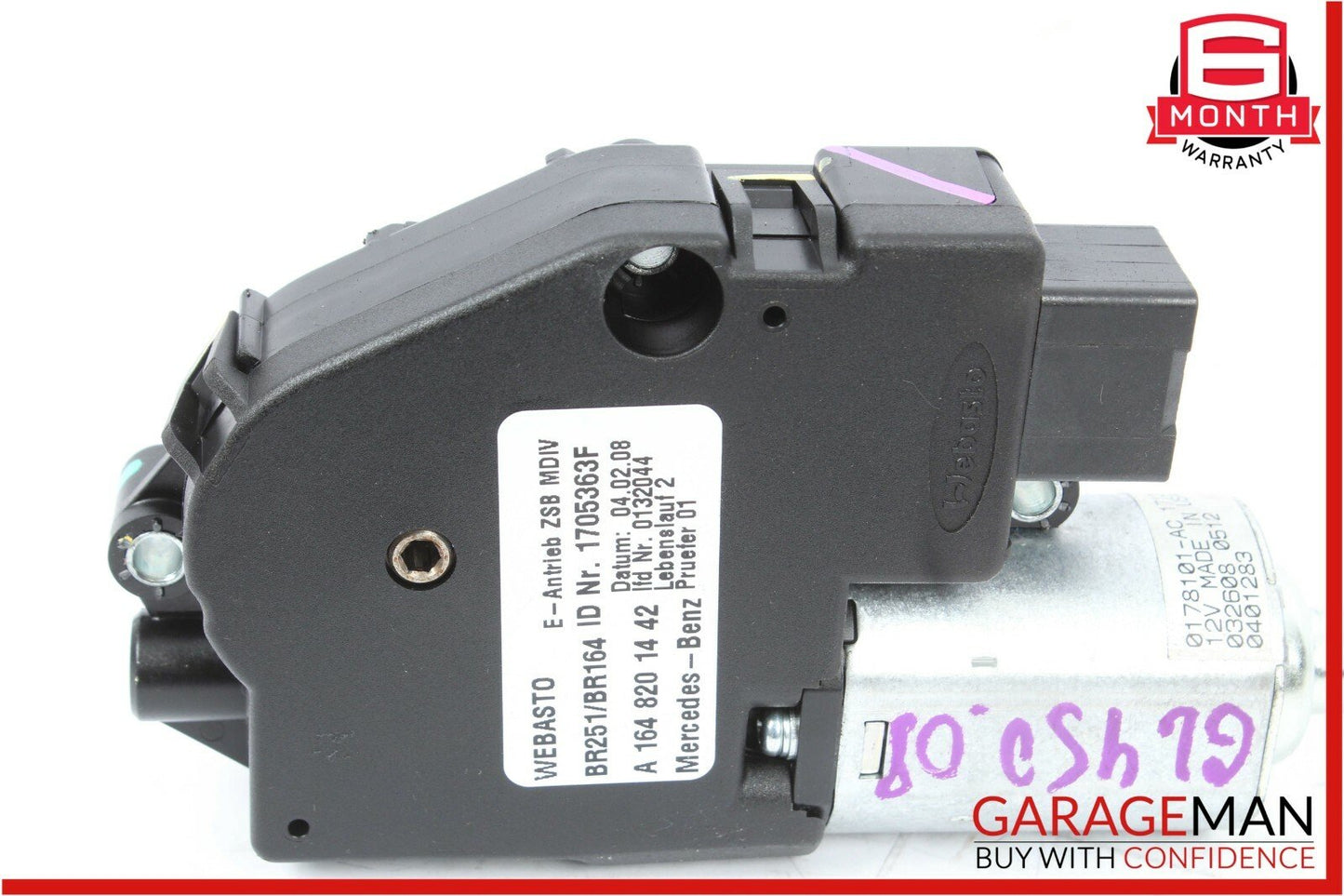 06-12 Mercedes ML350 GL450 R350 Pano Panoramic Sunroof Sun Roof Slide Motor OEM