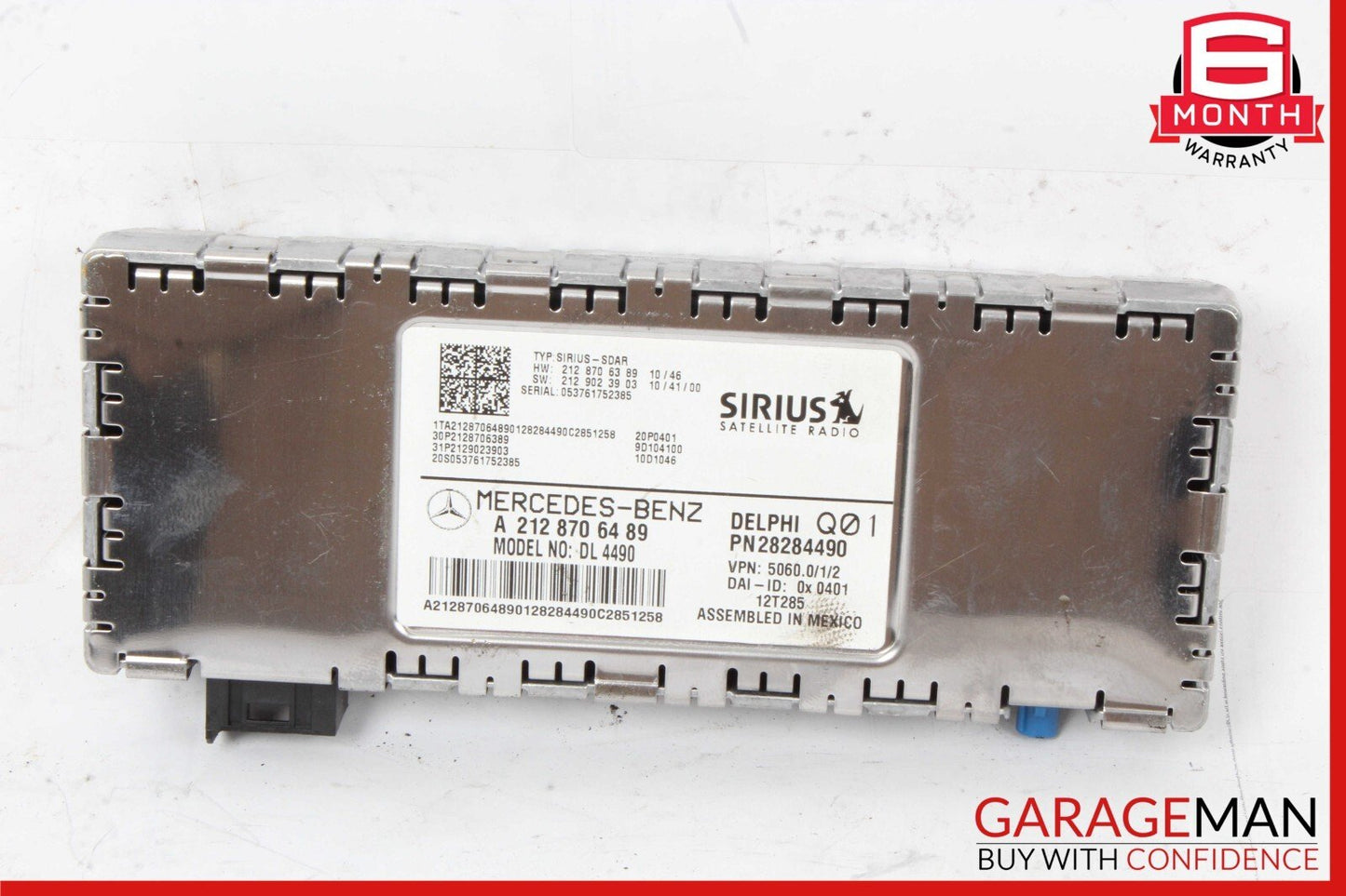 10-17 Mercedes W212 E350 E250 C300 Sirius Satellite Radio Receiver Module Unit