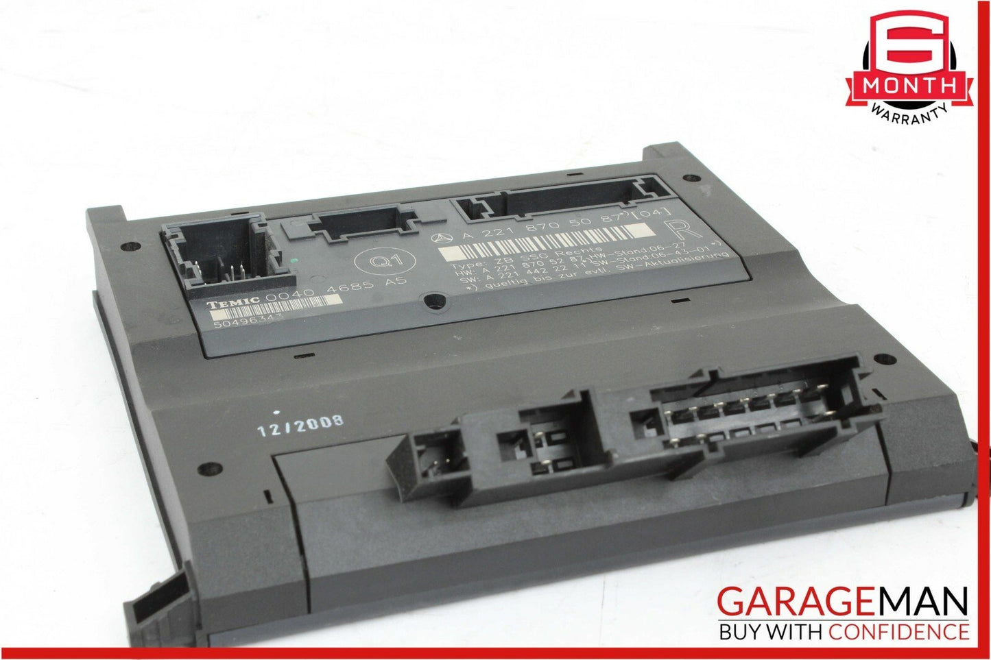 07-13 Mercedes W221 S350 S550 Front Right Passenger Side Seat Controller Module