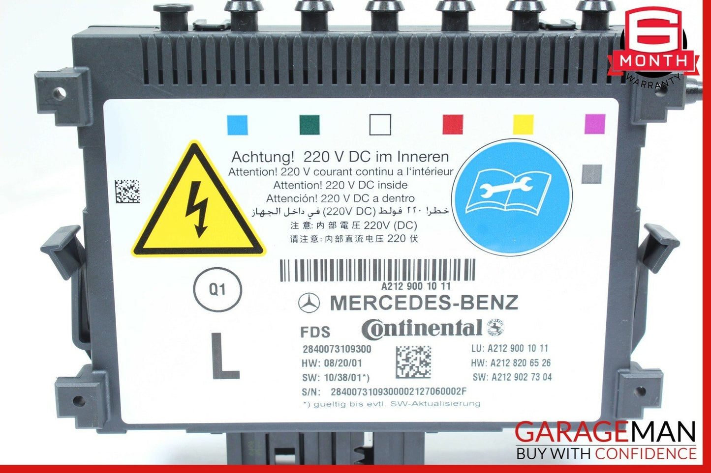 10-18 Mercedes W212 E350 CLS400 Front Left Side Seat Lumbar Control Module Unit