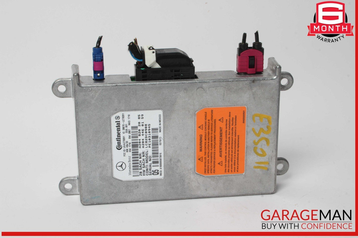 06-12 Mercedes W212 E350 Voice Communication Control Module Unit 2048202085 OEM