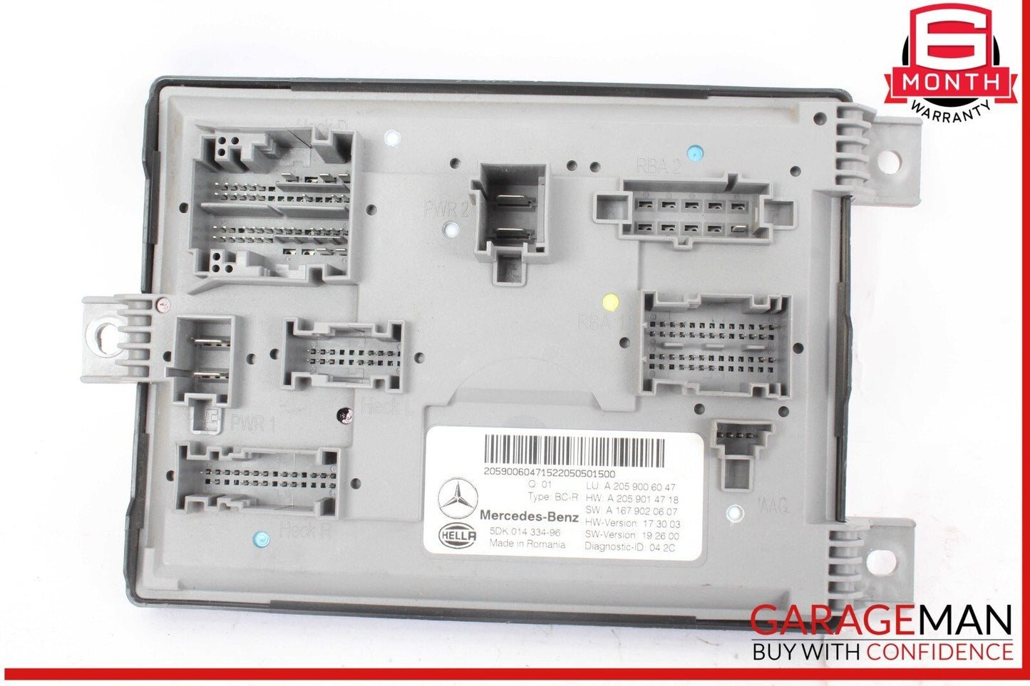 16-22 Mercedes X253 GLC300 4MATIC Body Comfort Control Module Unit BCM OEM