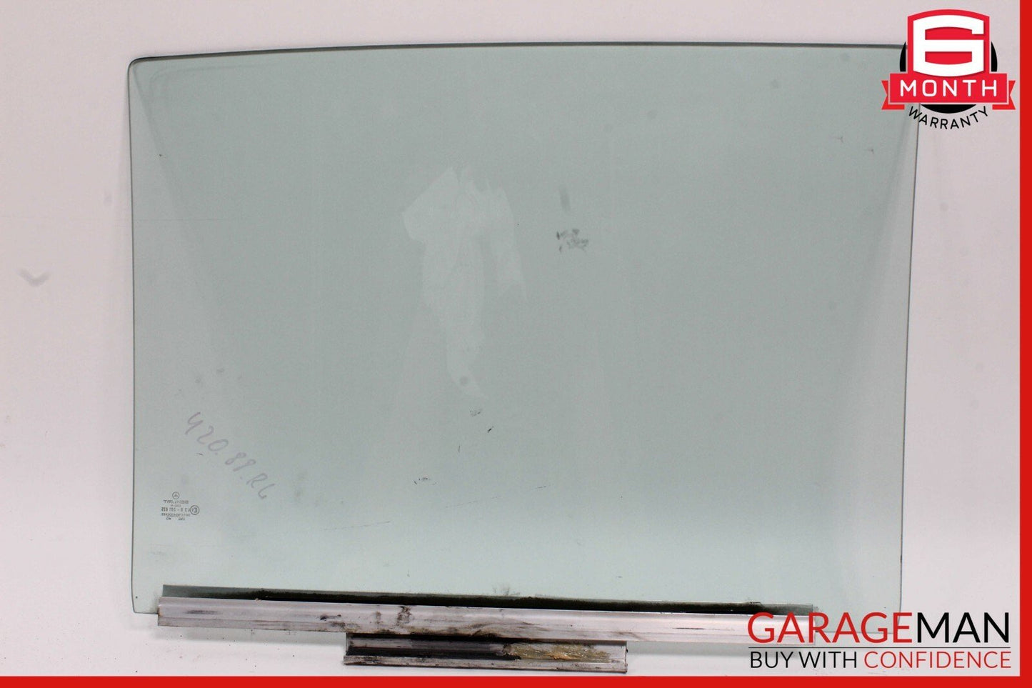 86-91 Mercedes W126 420SEL Rear Left Driver Side Door Window Auto Glass OEM