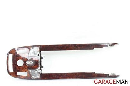 07-09 MERCEDES W221 S550 S600 CENTER CONSOLE TRIM BEZEL PANEL WOOD OEM