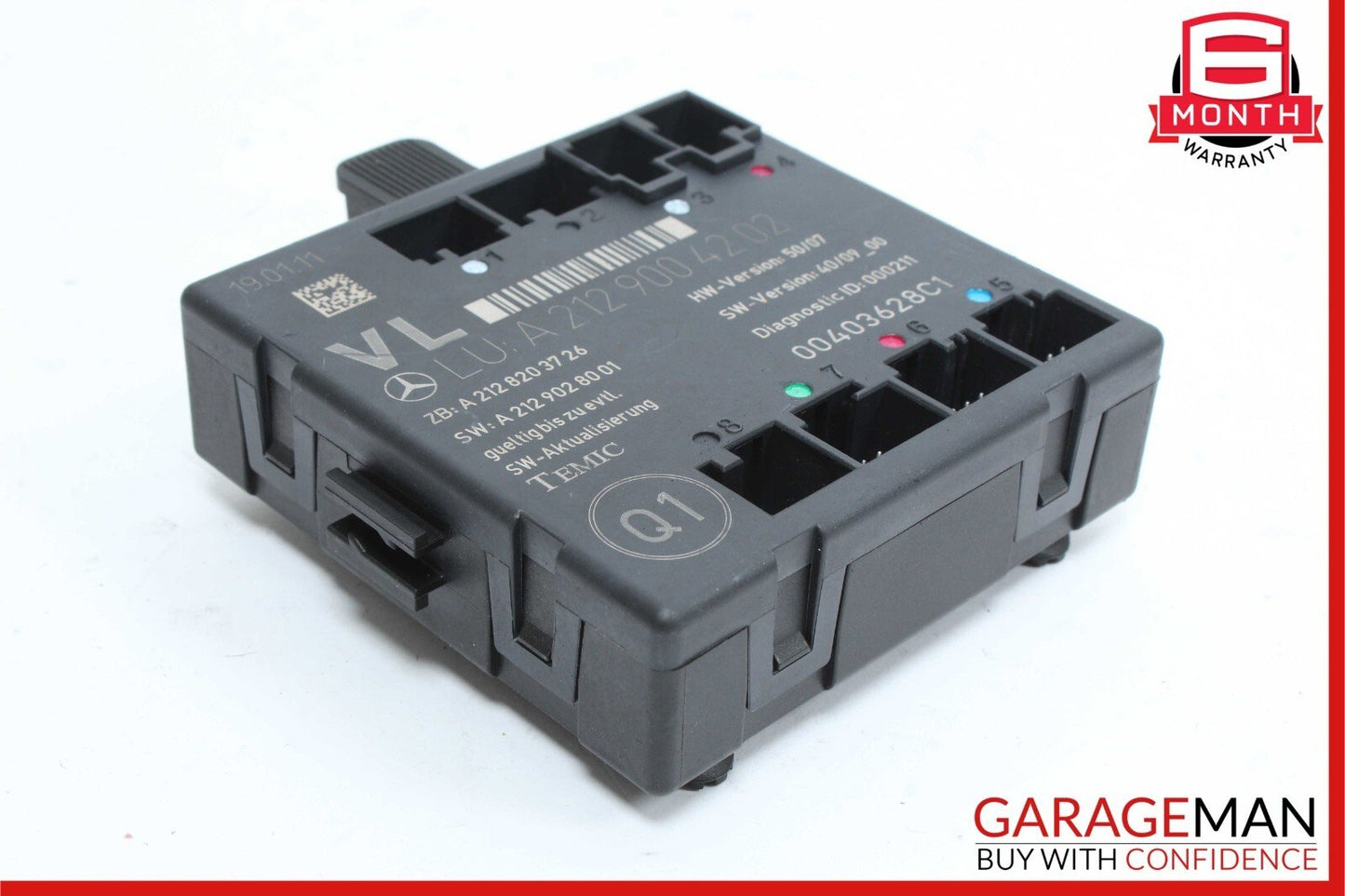 08-18 Mercedes W212 E350 C300 SLK350 Front Left Side Door Control Module OEM