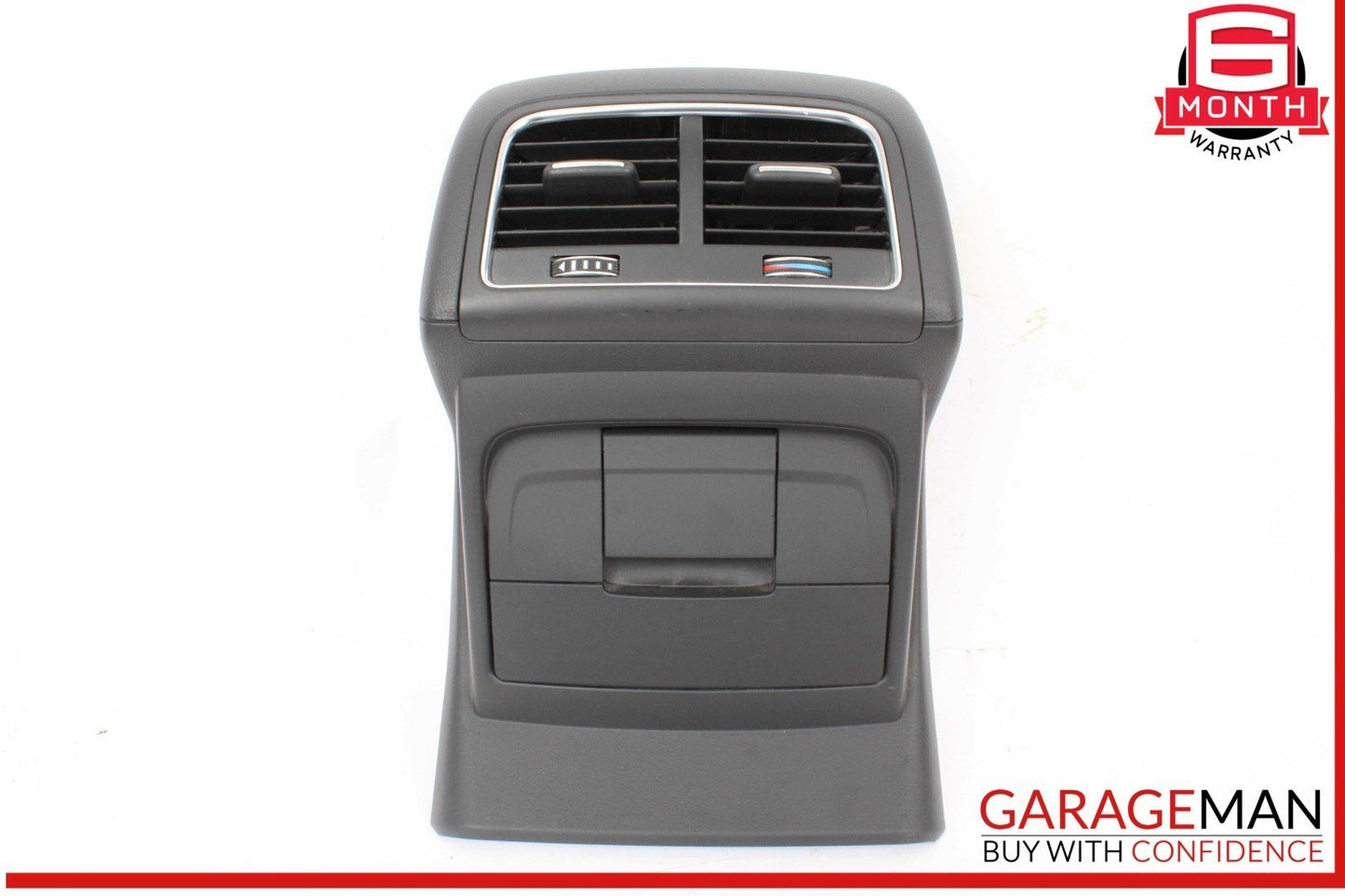 09-17 Audi SQ5 Q5 Rear Center Console AC A/C Air Vent Panel Black 8K0864376 OEM