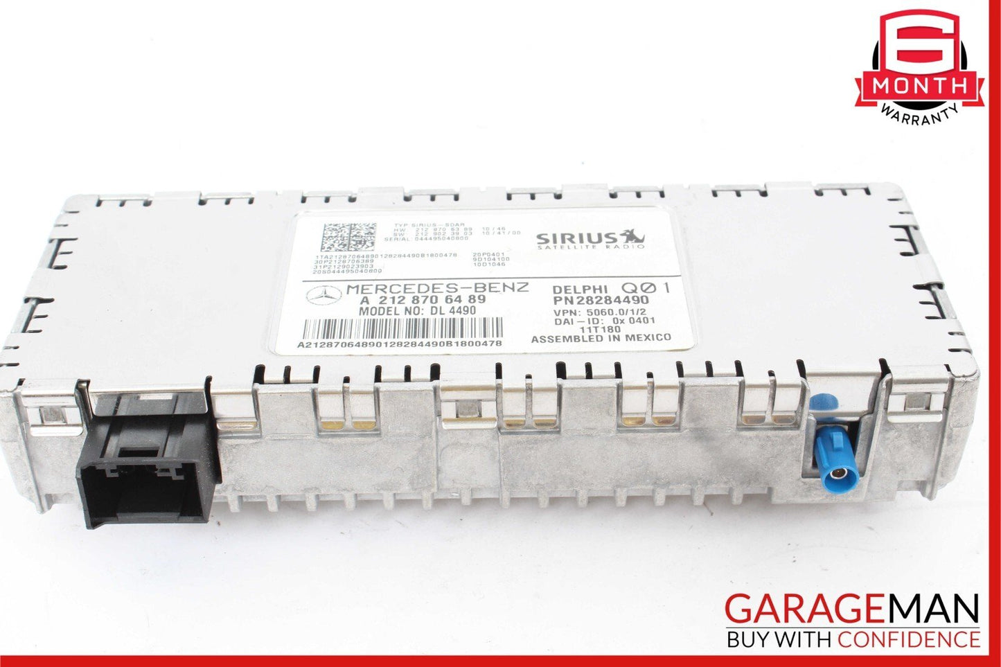 12-15 Mercedes SLK350 GLK250 E350 Sirius Satellite Radio Receiver Control Module
