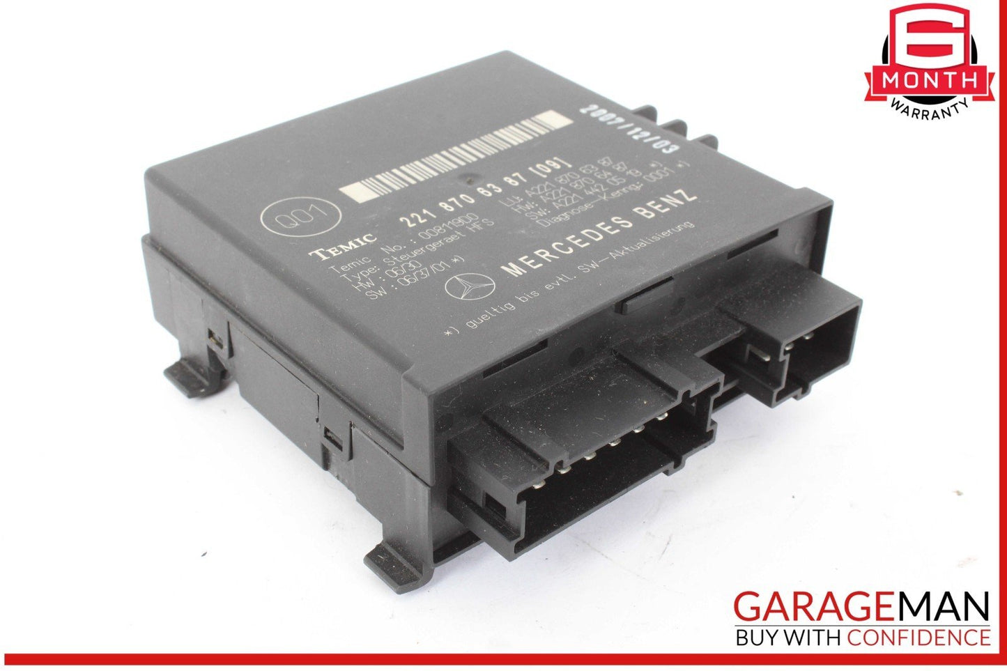 07-09 Mercedes W221 S550 S63 AMG Trunk Release Remote Open Close Module OEM