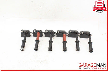 11-20 Mercedes W212 E350 Engine Ignition Coil Spark Plug Set of 6 Pc OEM