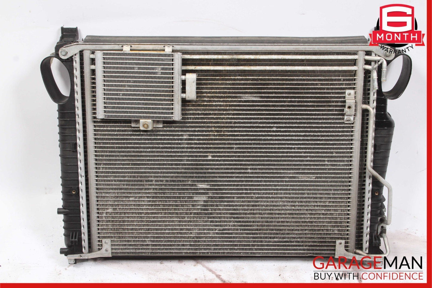 03-08 Mercedes R230 SL500 Engine Radiator A/C AC Air Condenser Assembly OEM