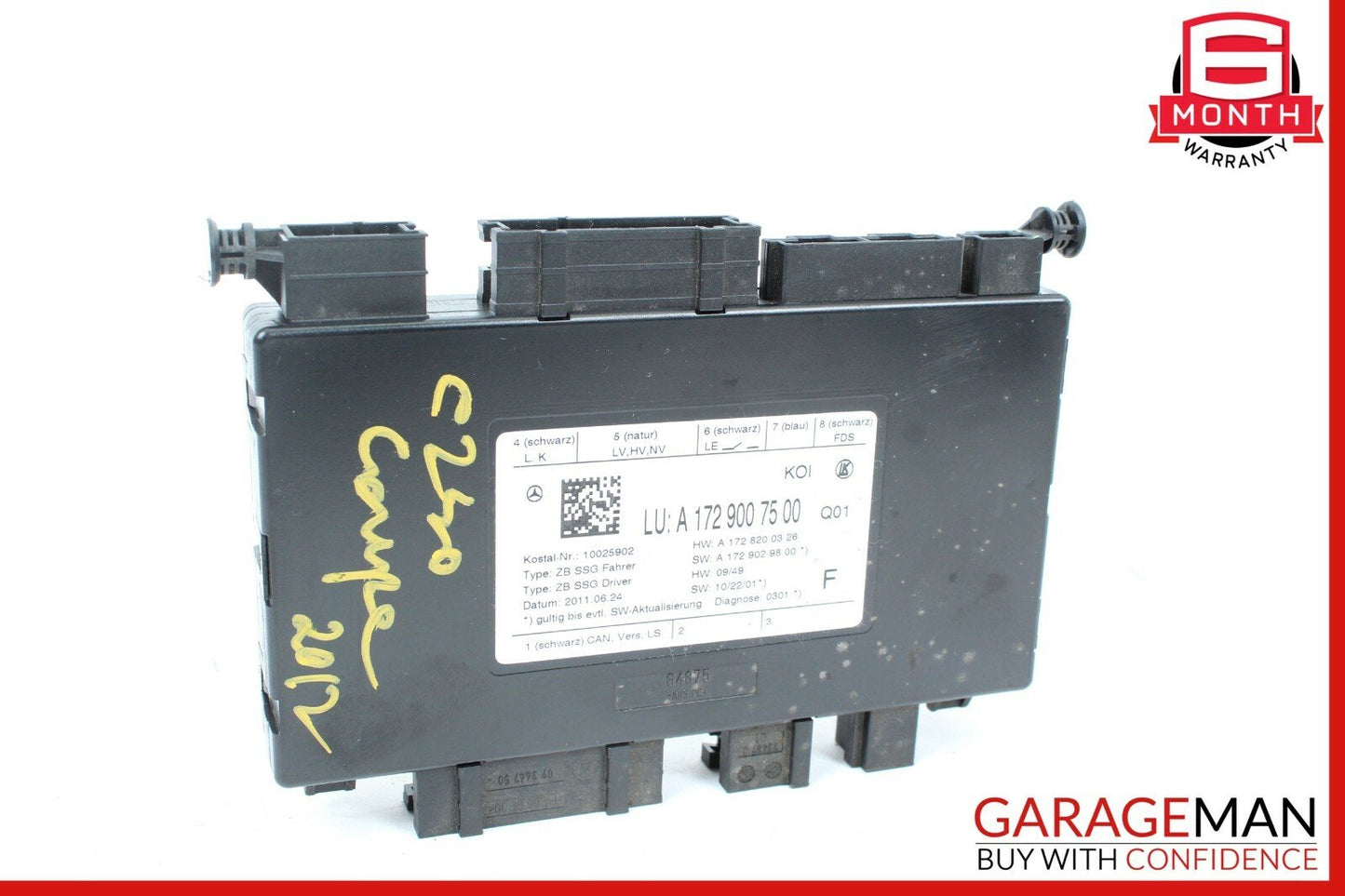 10-18 Mercedes C250 CLS400 Front Left Driver Side Seat Controller Module Unit