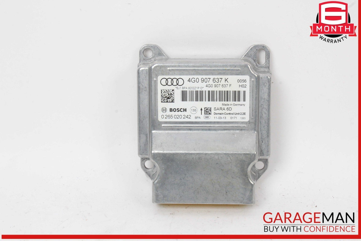 12-18 Audi A6 A7 Yaw Rate Accelerator Stability Speed Control Sensor 4G0907637K