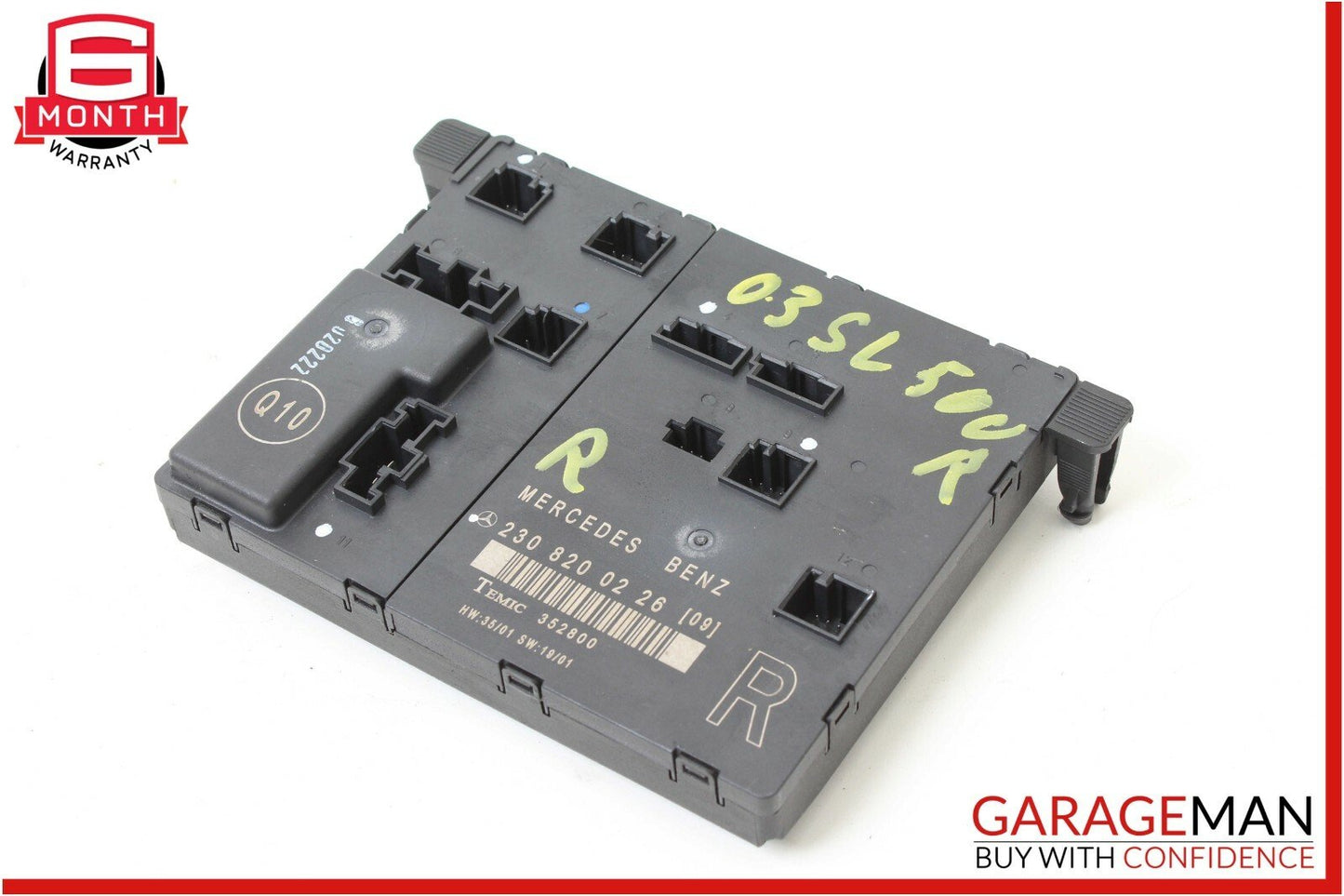 03-08 Mercedes R230 SL500 Front Right Passenger Side Door Control Module Unit